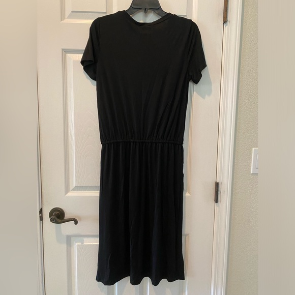 Simier Fariry Women Fall Long Sleeve Hide Belly Knee Casual Dress with Pockets - Picture 6 of 8